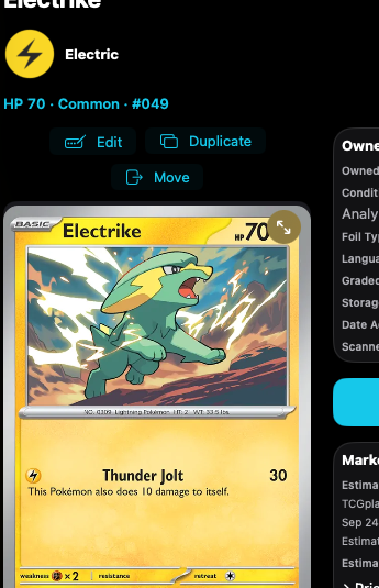 Switch between catalog artwork and the photo of the copy you own.